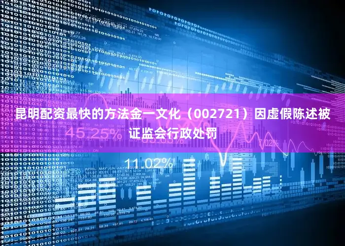 昆明配资最快的方法金一文化（002721）因虚假陈述被证监会行政处罚
